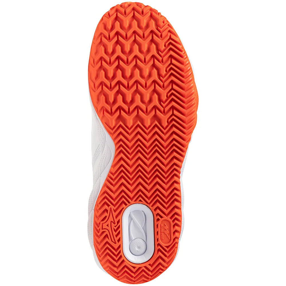 Zapatillas de Tenis Mujer Mizuno Wave Enforce Court Tierra Batida - Blanco/Dahlia/Sunstone