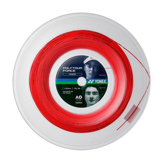 Loja - Yonex Polytour Force String Set - Bright Red