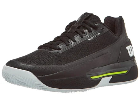 Zapatillas de Tenis Hombre Wilson Rush Tour 5 Tierra Batida - Negro/Blanco/Amarillo