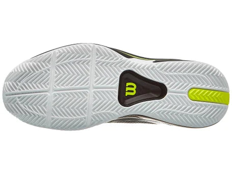 Zapatillas de Tenis Hombre Wilson Rush Tour 5 Tierra Batida - Negro/Blanco/Amarillo