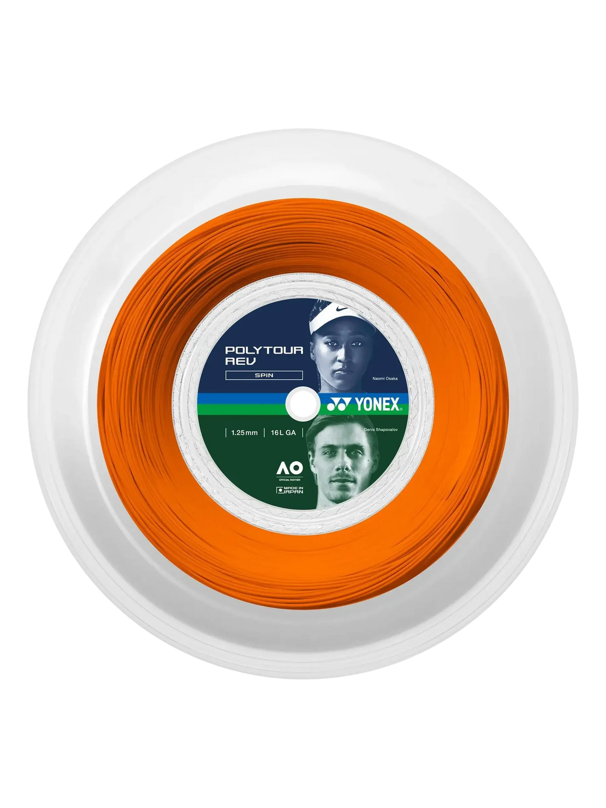 Loja - Yonex Polytour Rev String Set - Bright Orange