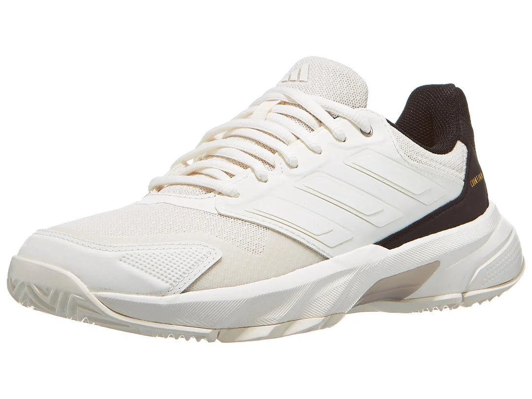 Zapatillas de Tenis Mujer Adidas CourtJam Control 3 Piso Mixto - Blanco/Negro