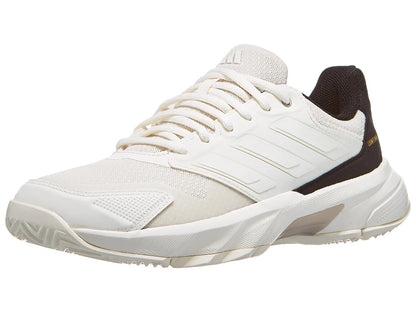 Zapatillas de Tenis Mujer Adidas CourtJam Control 3 Piso Mixto - Blanco/Negro