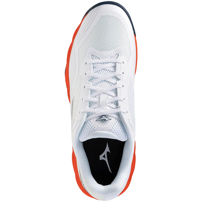 Zapatillas de Tenis Hombre Mizuno Wave Enforce Court Piso Mixto - Blanco/Coral