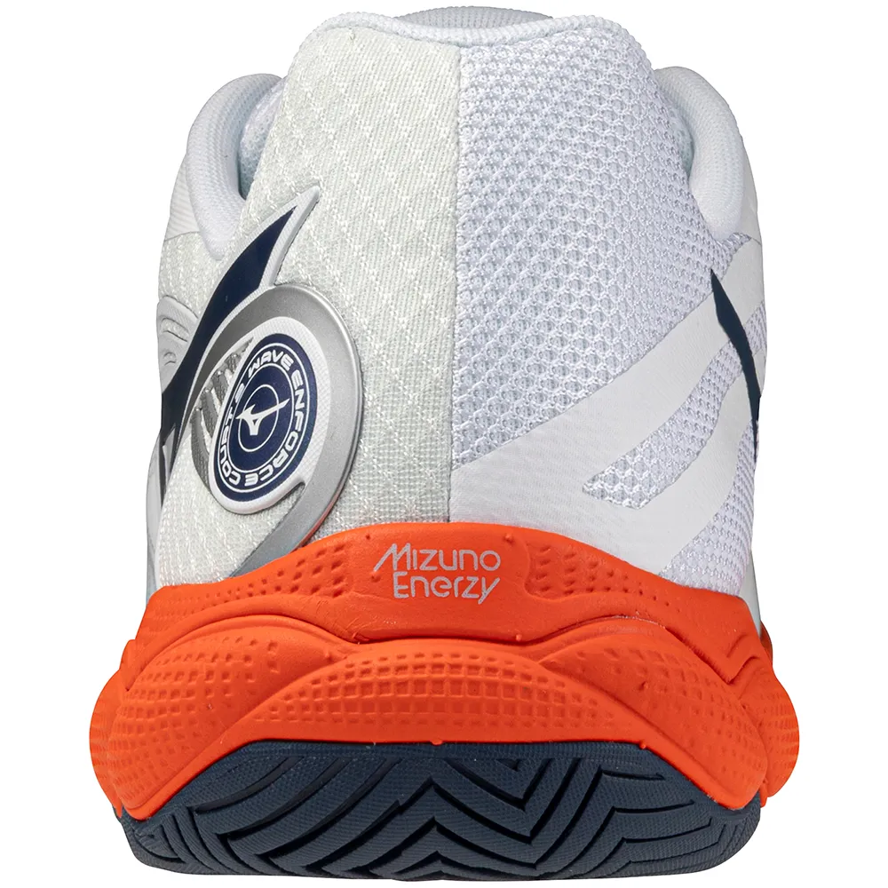 Zapatillas de Tenis Hombre Mizuno Wave Enforce Court Piso Mixto - Blanco/Coral