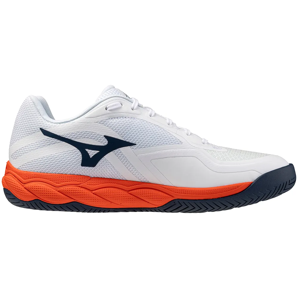 Zapatillas de Tenis Hombre Mizuno Wave Enforce Court Piso Mixto - Blanco/Coral