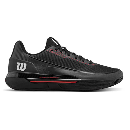 Zapatillas de Tenis Hombre Wilson Rush Tour 5 CTC Piso Mixto - Negro / Rojo